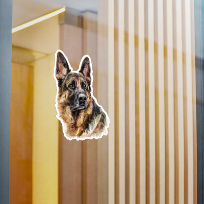 German Shepherd Head Vinyl Decal