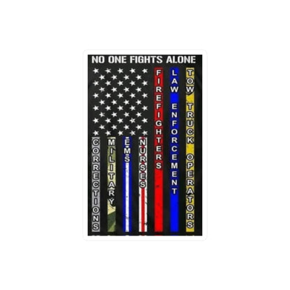 No One Fights Alone Vinyl Decal