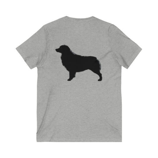 Aussie Silhouette Unisex Short Sleeve V-Neck Tee
