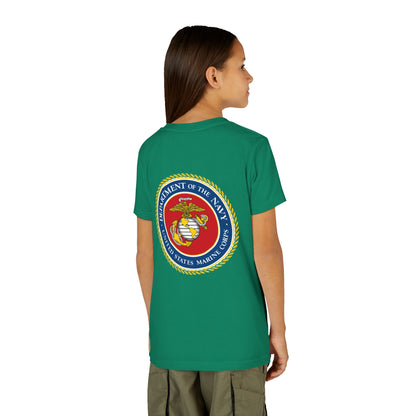 US Marine Corps Youth Unisex Short Sleeve Crewneck Tee