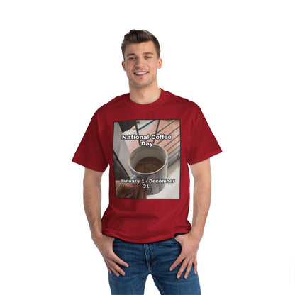 National Coffee Day Men's Short-Sleeve Crewneck Tee