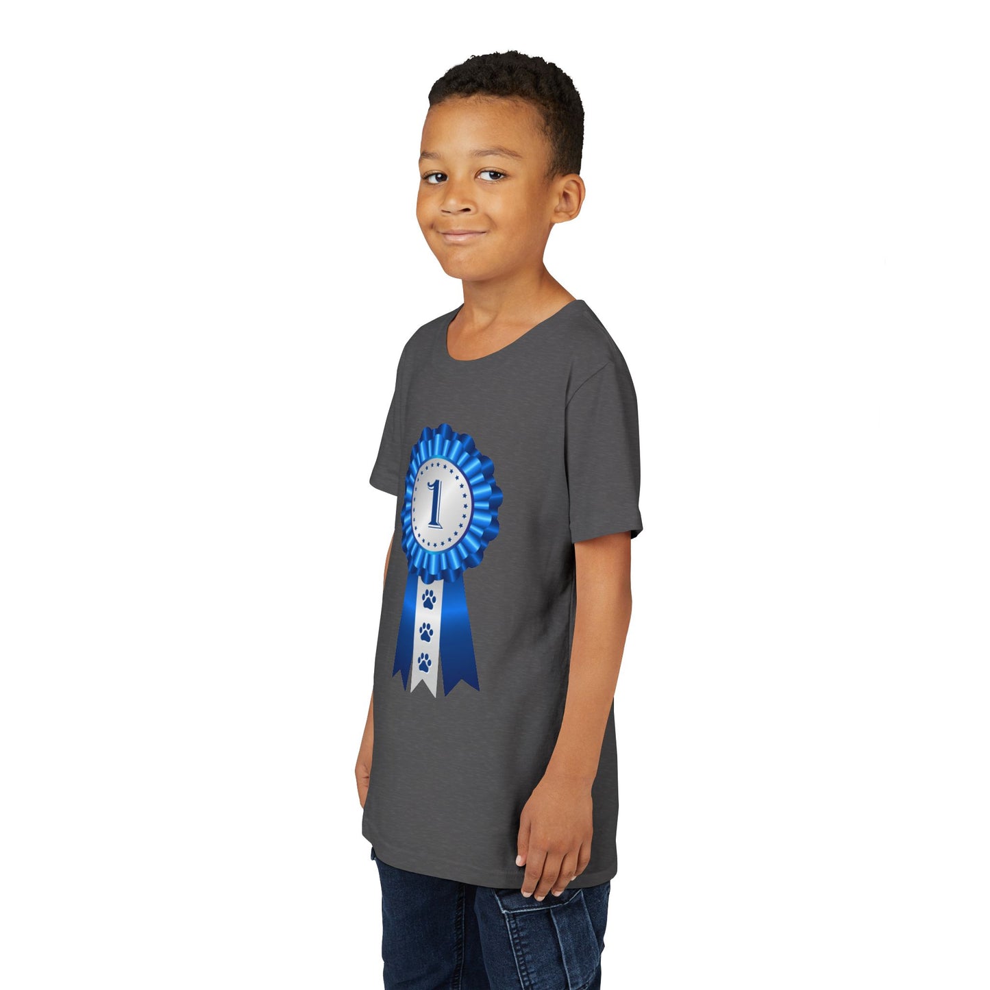 Show Ribbon Youth Unisex Short Sleeve Crewneck Tee