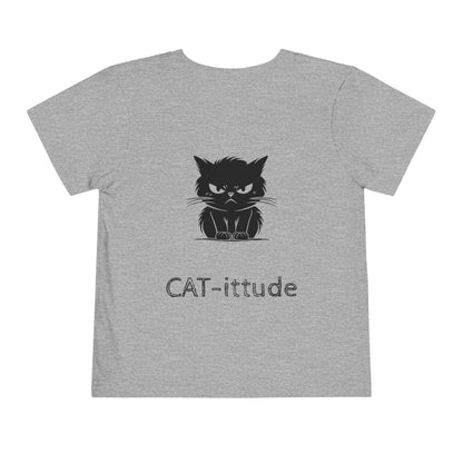 CAT-itude Toddler Unisex Short Sleeve Crewneck Tee