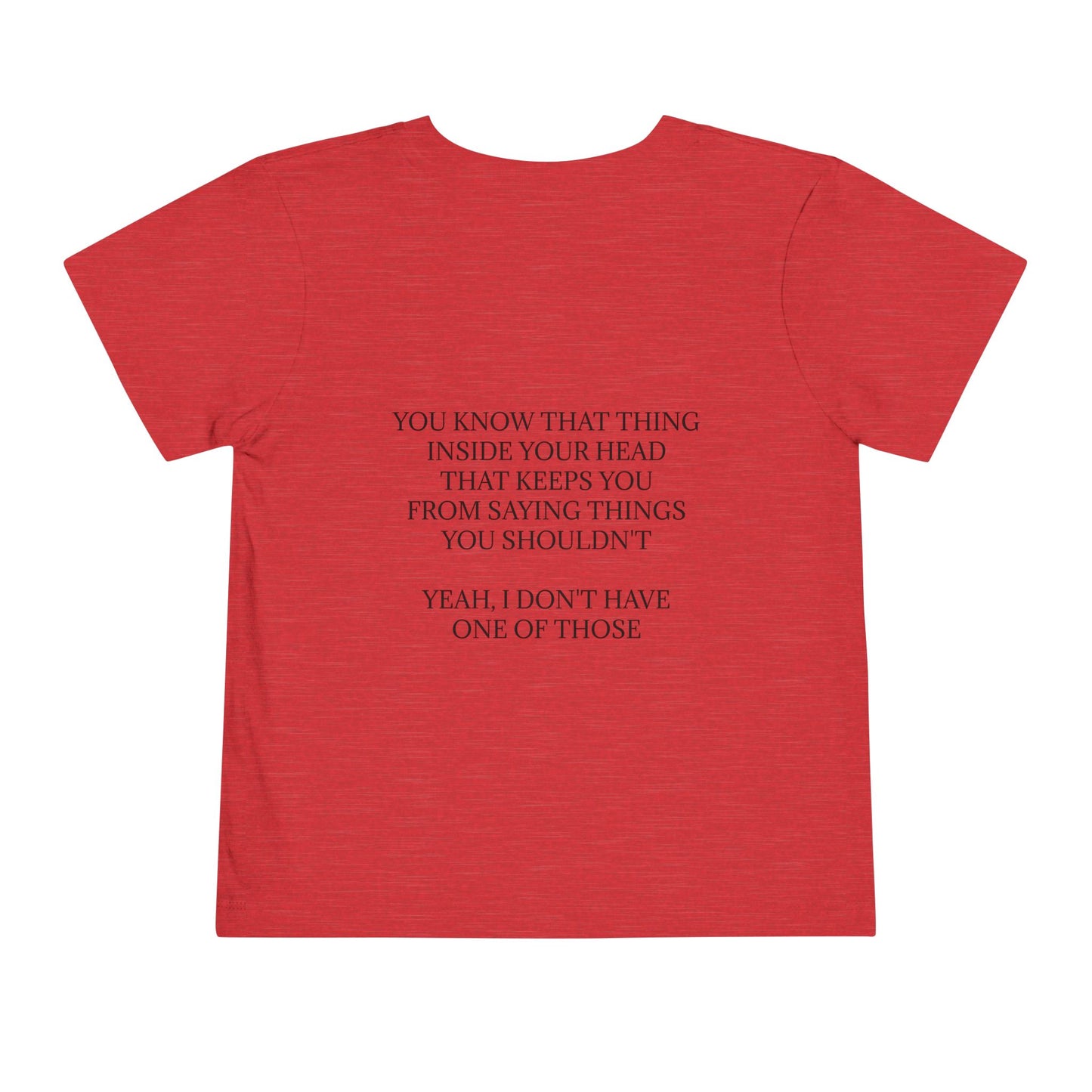 No Filter Toddler Unisex Short Sleeve Crewneck Tee