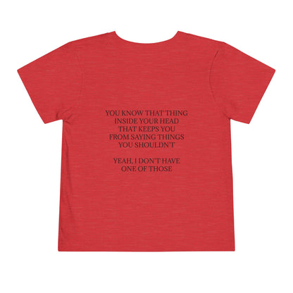 No Filter Toddler Unisex Short Sleeve Crewneck Tee