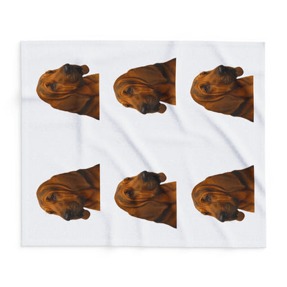 Bloodhound Head Arctic Fleece Blanket