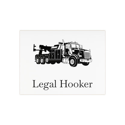 Legal H**ker Heavy Tow Truck Ceramic Photo Tile