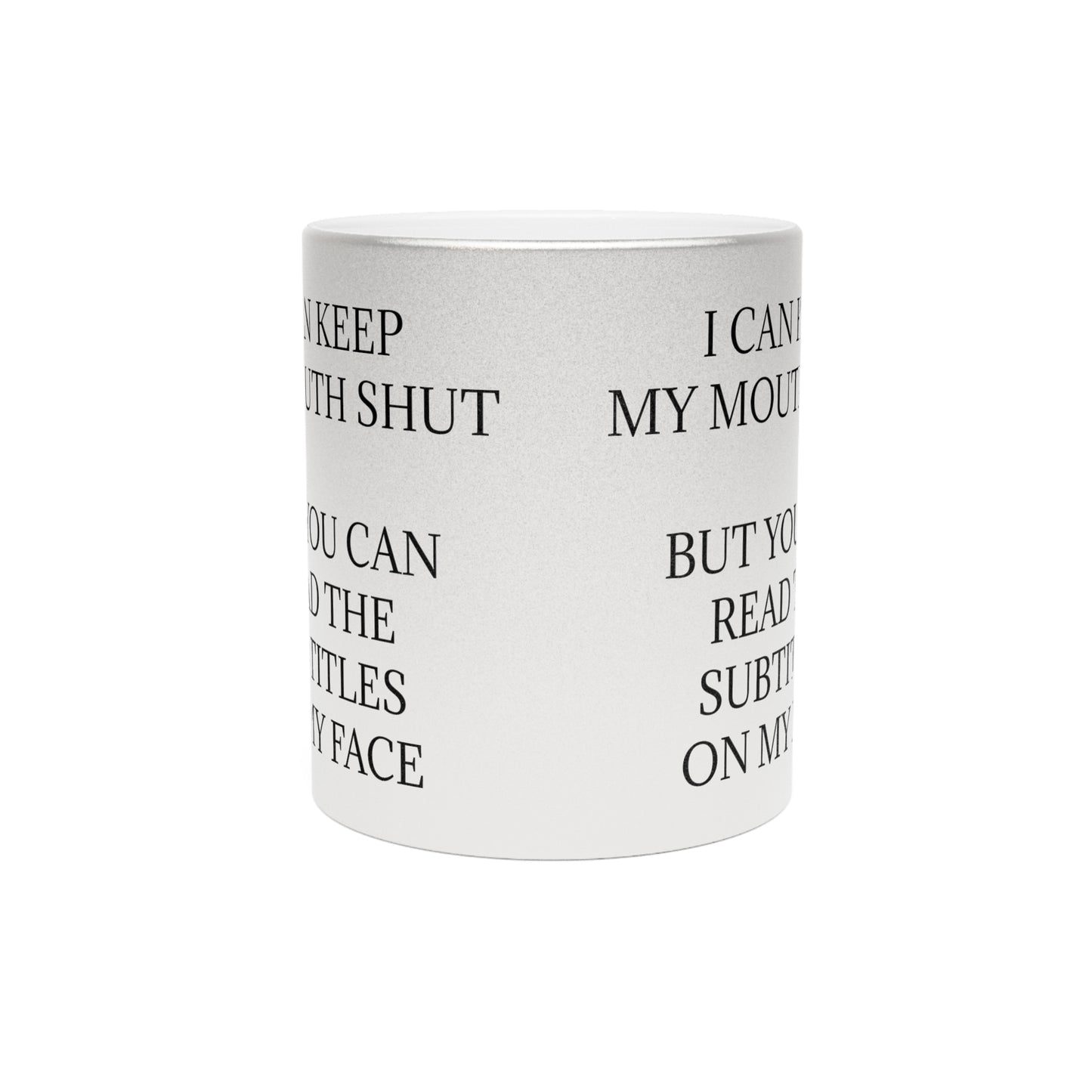 Subtitles Metallic Coffee Mug
