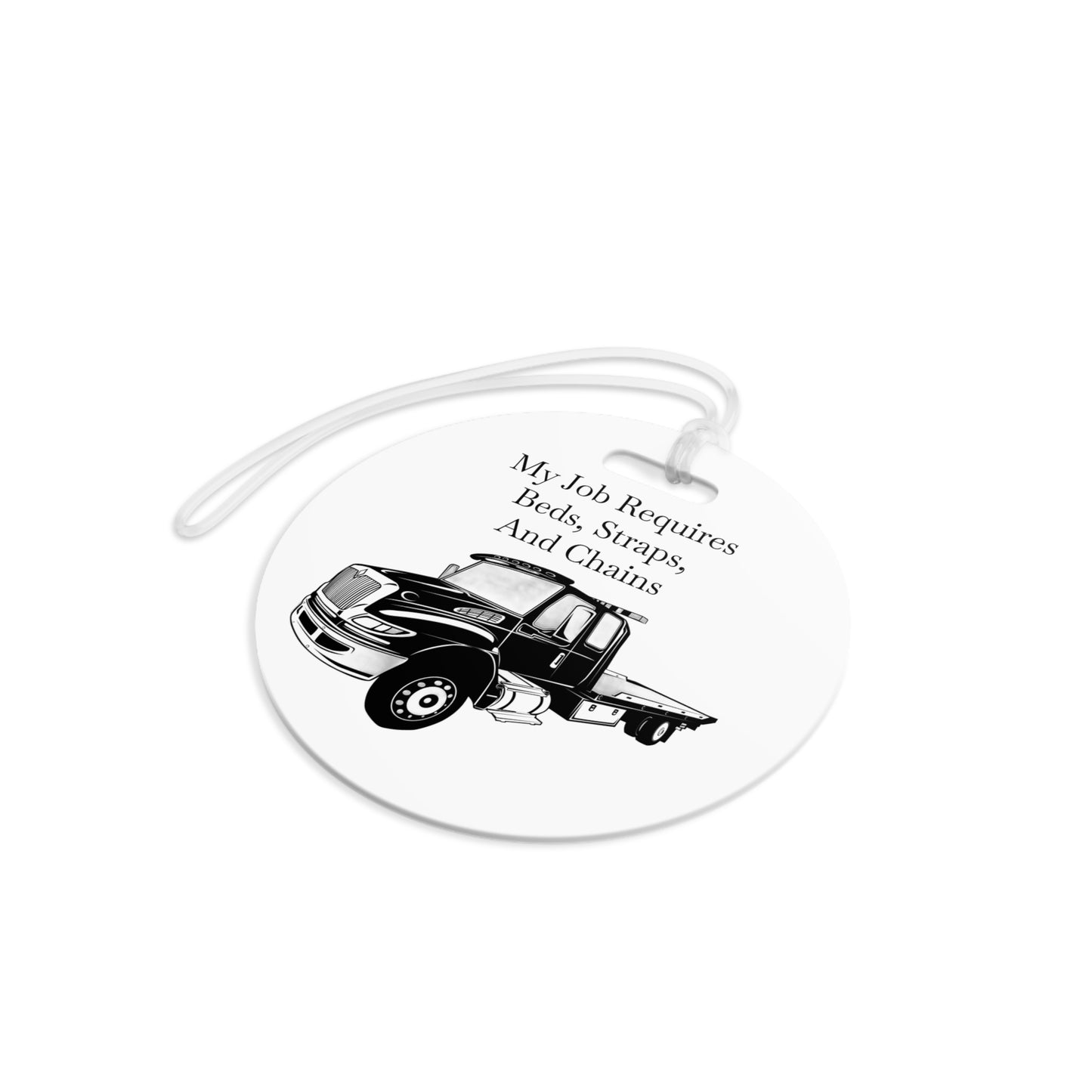 Beds, Straps, And Chains Luggage Tag