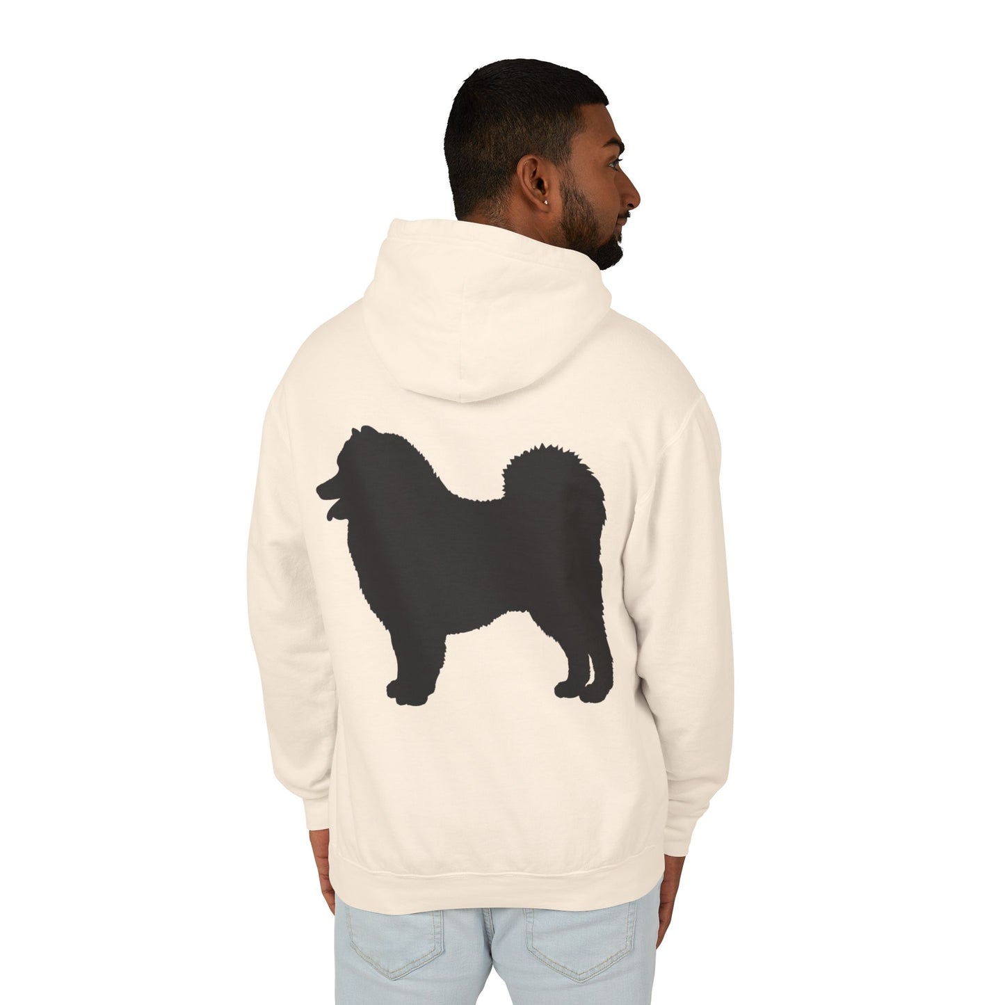 Samoyed Silhouette Unisex Lightweight Hoodie
