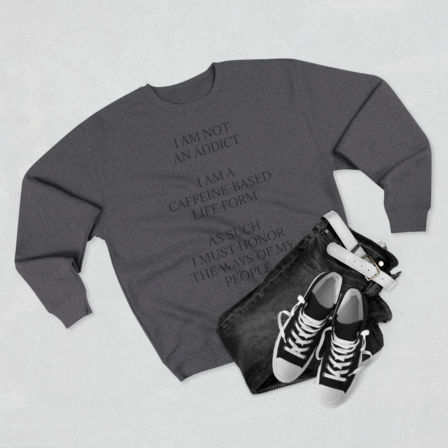 Not An Addict Unisex Crewneck Sweatshirt