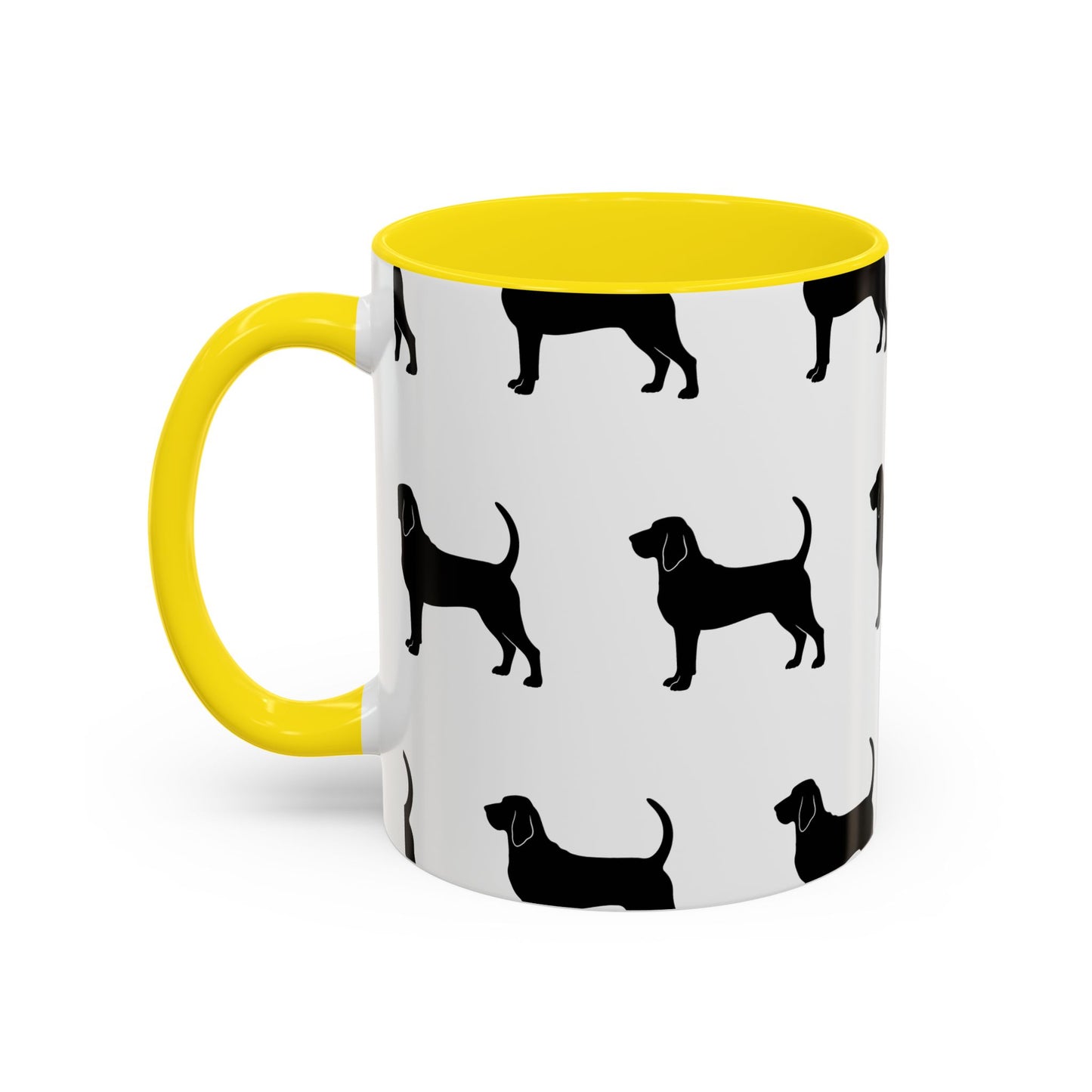 Bloodhound Silhouette 2-Tone Coffee Mug
