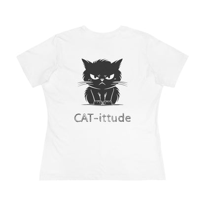 CAT-ittude Women's Short Sleeve Crewneck Tee