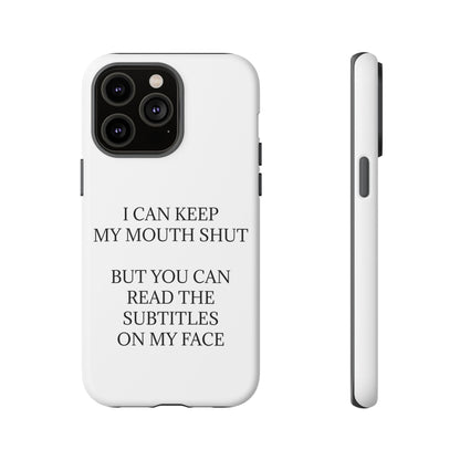 Subtitles iPhone Case