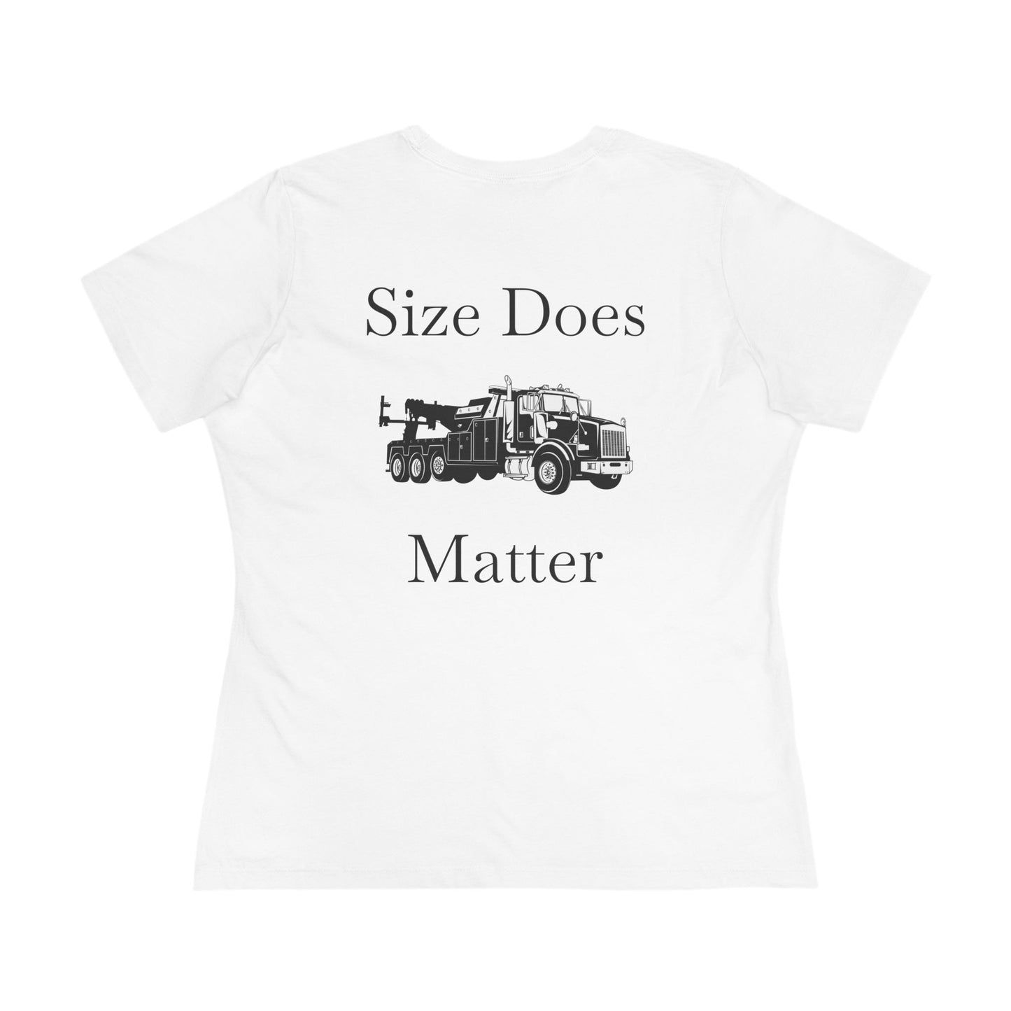 Size Does Matter Women's Short Sleeve Crewneck Tee