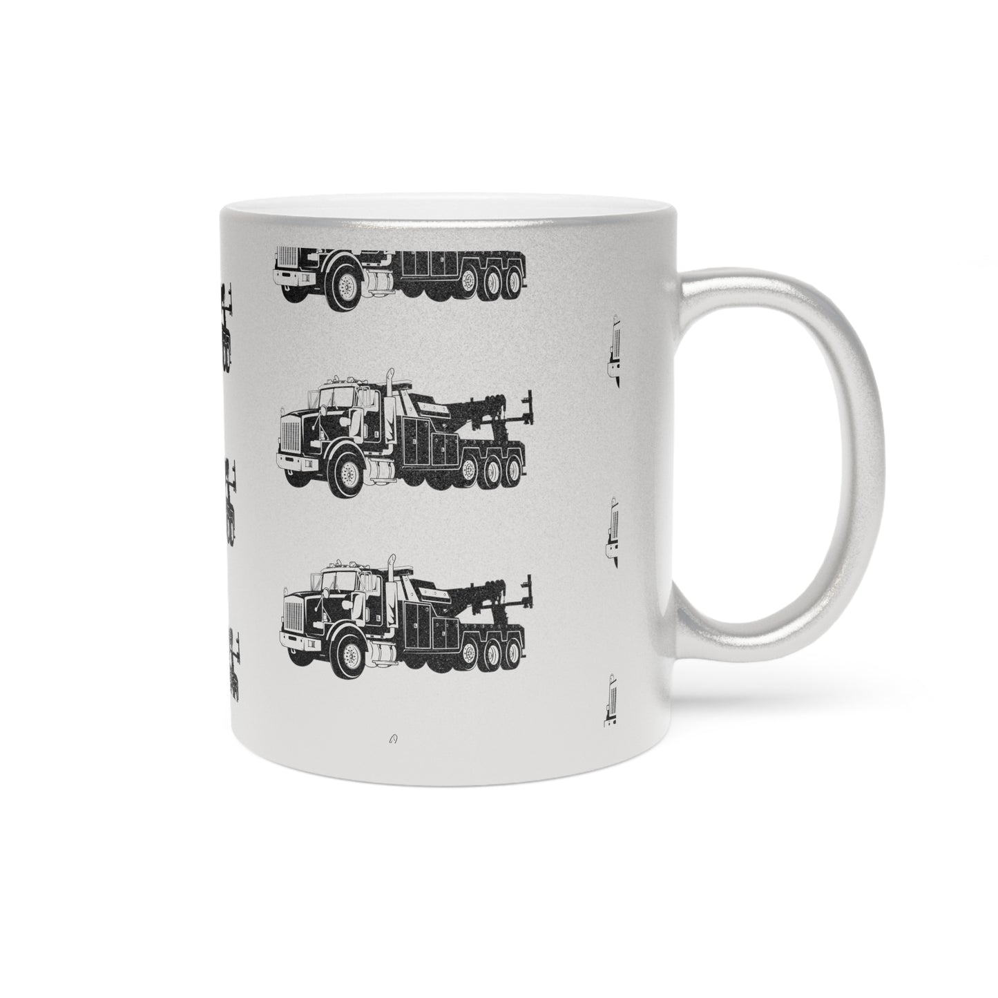 Heavy Tow Truck Metallic Coffee Mug