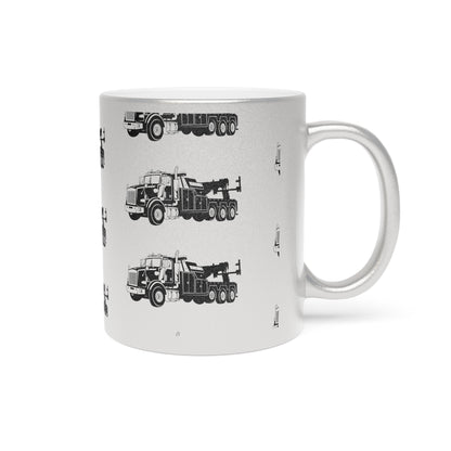 Heavy Tow Truck Metallic Coffee Mug