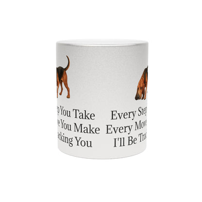 Tracking You Metallic Coffee Mug