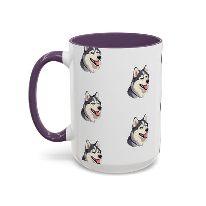 Malamute Head 2-Tone Coffee Mug