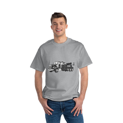 Heavy Tow Truck Men's Short-Sleeve Crewneck Tee