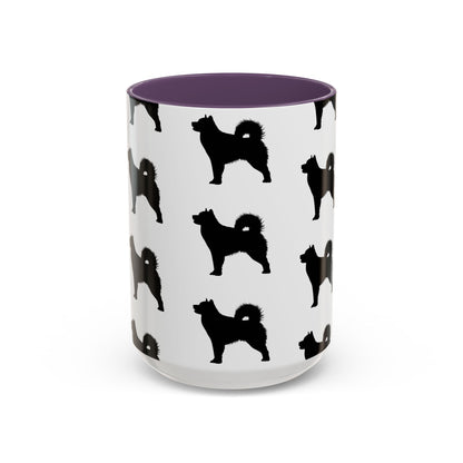 Malamute Silhouette 2-Tone Coffee Mug