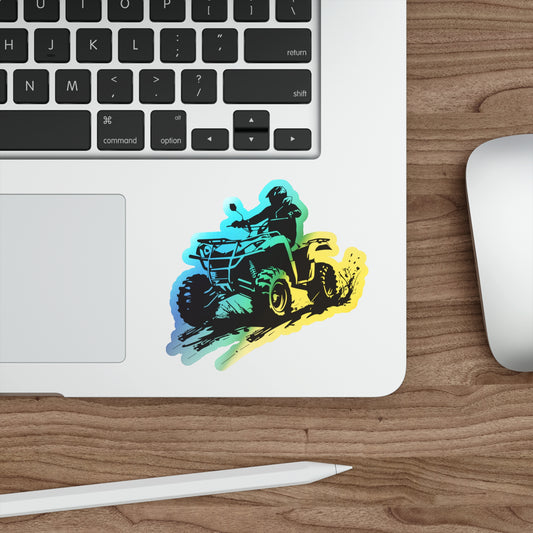 Slingin' Mud Quad Holographic Sticker