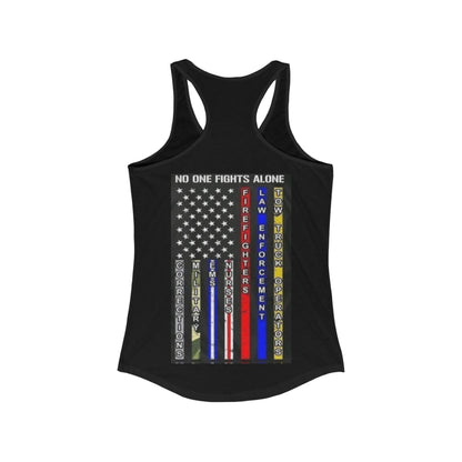 No One Fights Alone Women's Racerback Tank