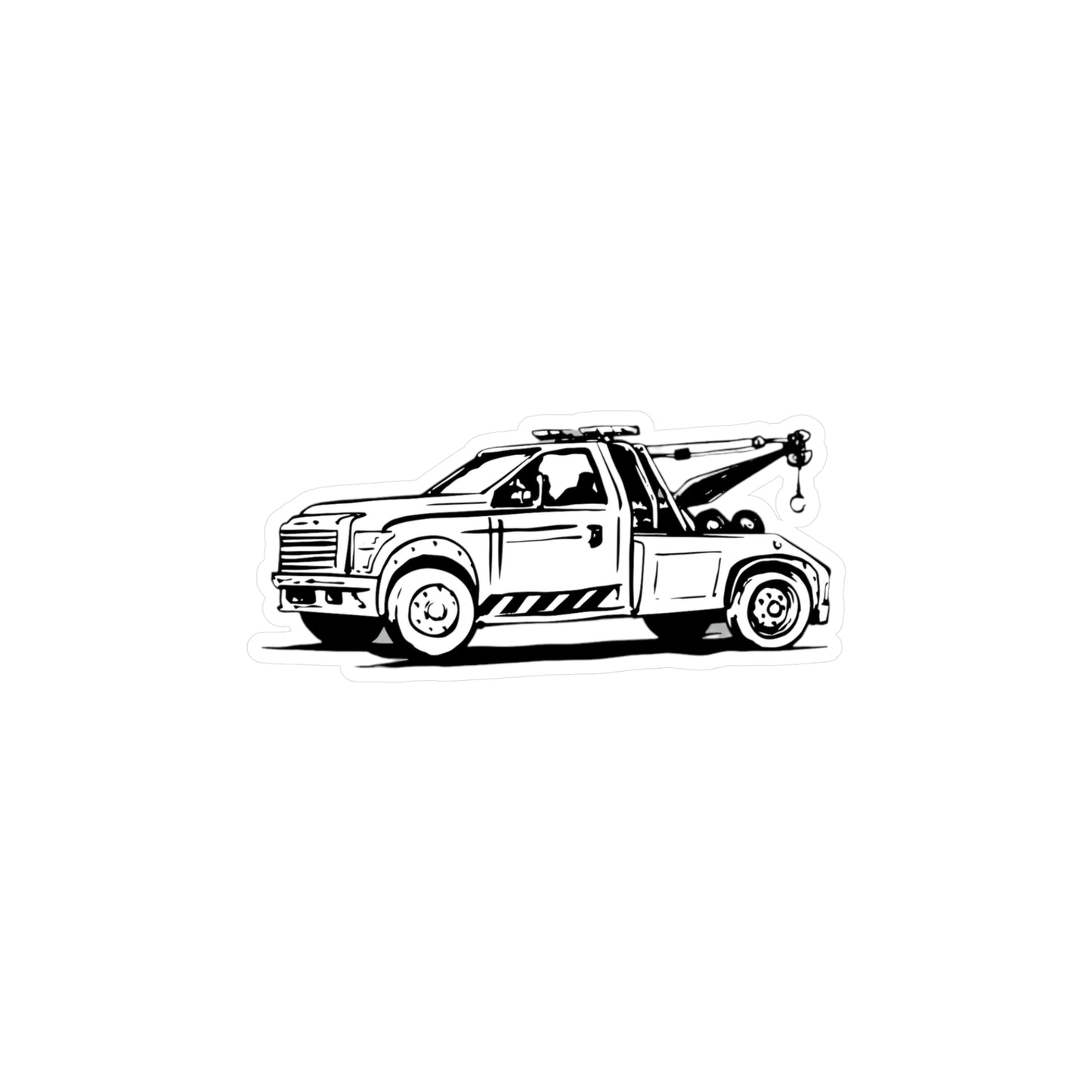 Wheel Lift Tow Truck Vinyl Decal