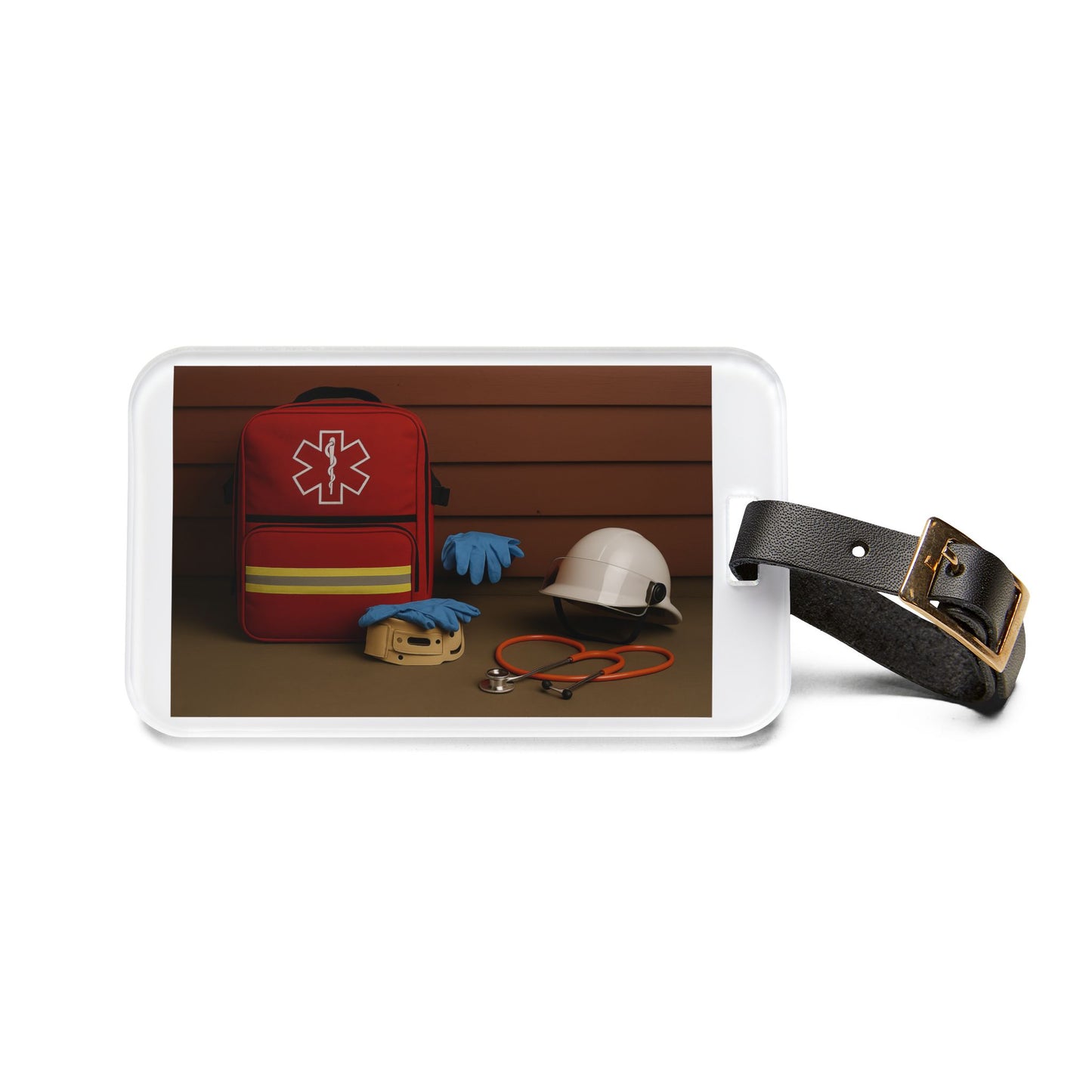 EMS Appreciation Leather Strap Luggage Tag