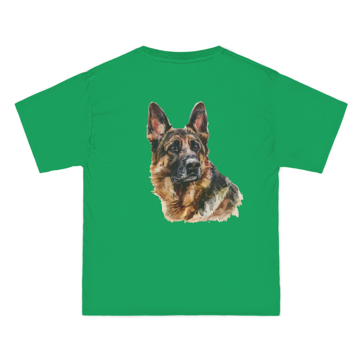 German Shepherd Head Men's Short-Sleeve Crewneck Tee