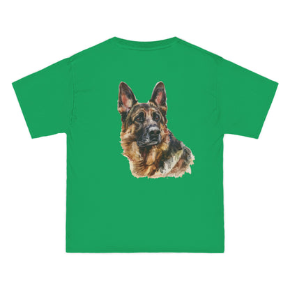 German Shepherd Head Men's Short-Sleeve Crewneck Tee