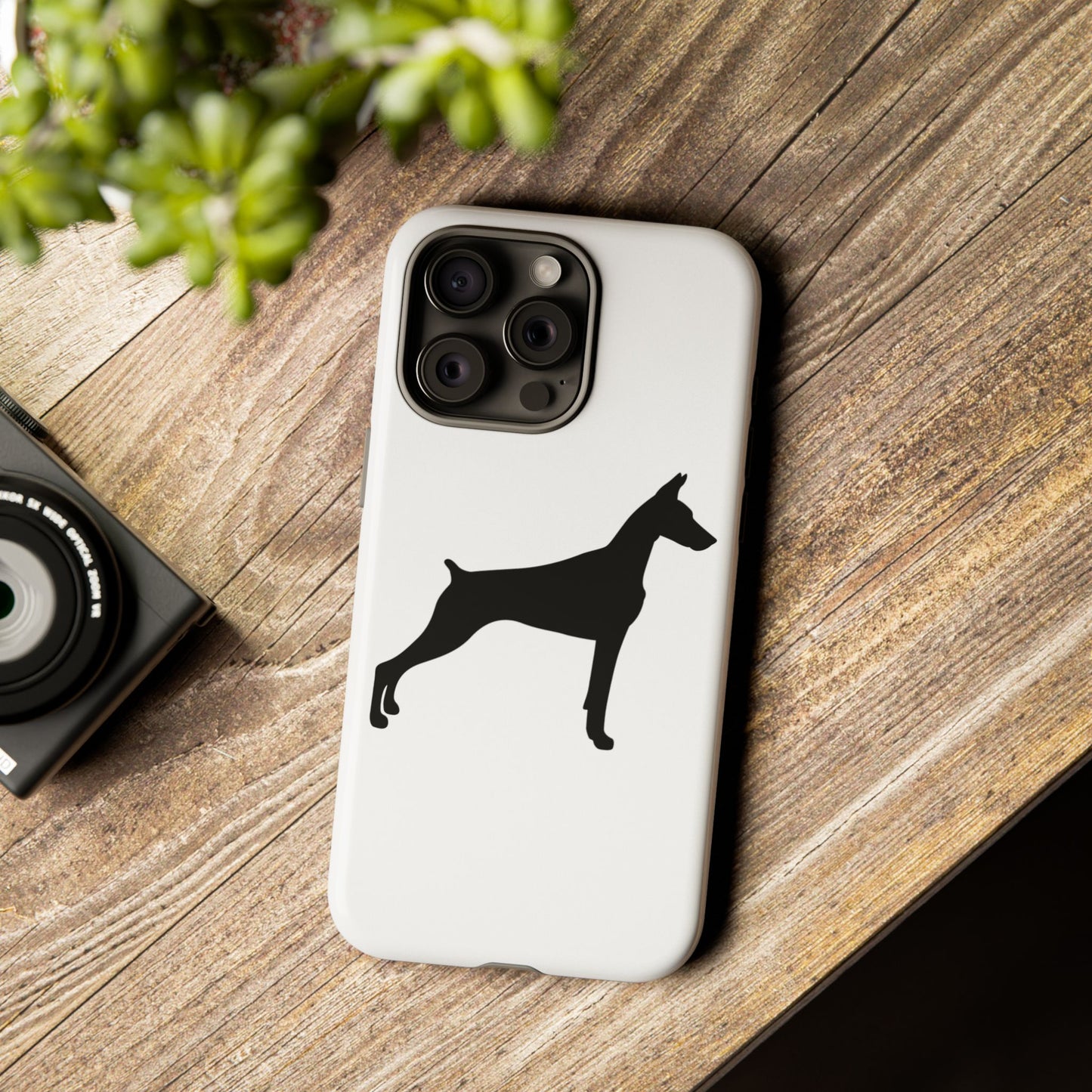 Doberman Silhouette iPhone Case