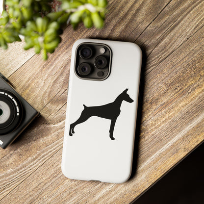 Doberman Silhouette iPhone Case