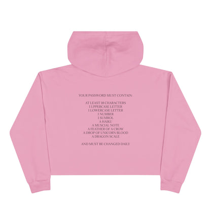 Password Women's Crop Hoodie