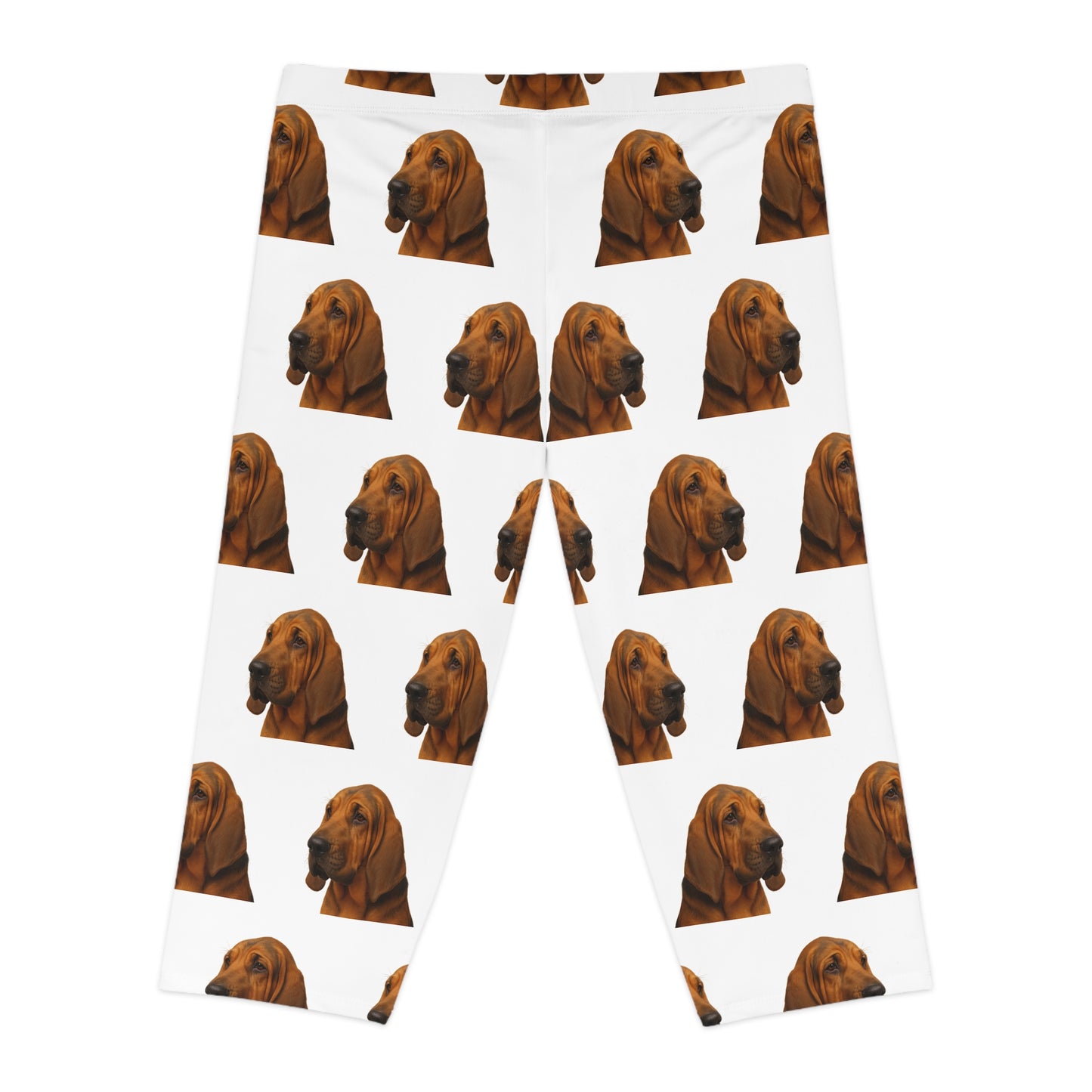 Bloodhound Head Women's Capri Leggings