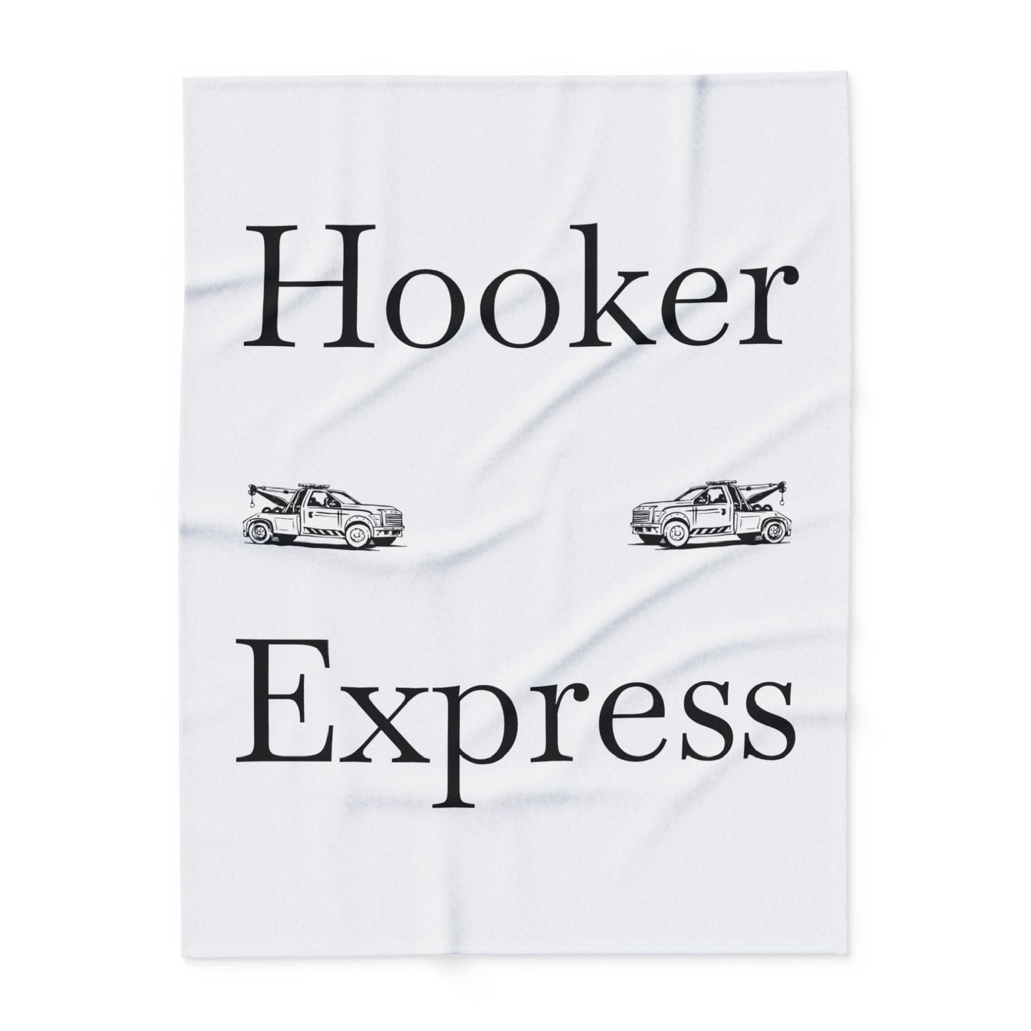 H**ker Express Wheel Lift Tow Truck Arctic Fleece Blanket