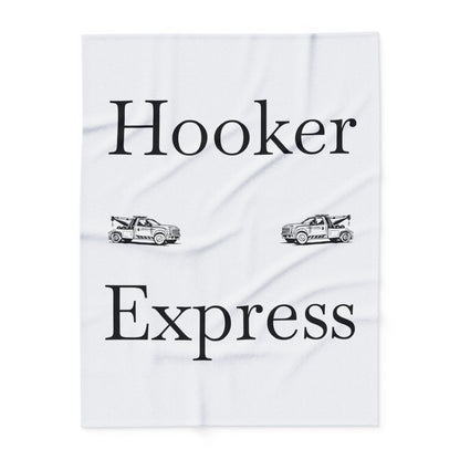 H**ker Express Wheel Lift Tow Truck Arctic Fleece Blanket