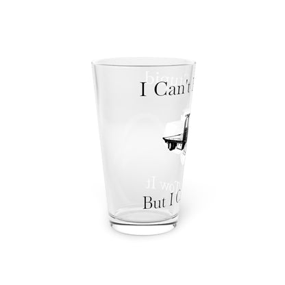 I Can't Fix Stupid Flatbed Tow Truck Drinking Glass