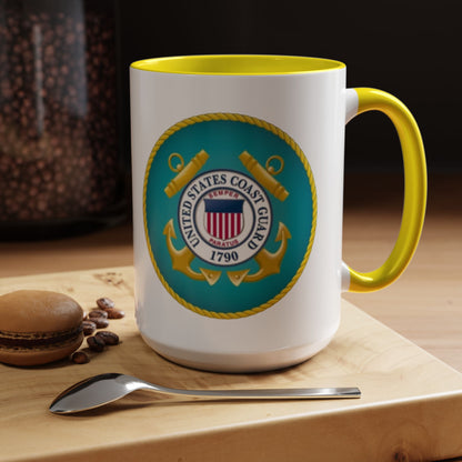 US Coast Guard 2-Tone Coffee Mug