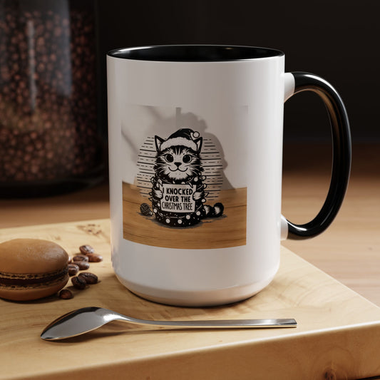 Naughty Cat 2-Tone Coffee Mug