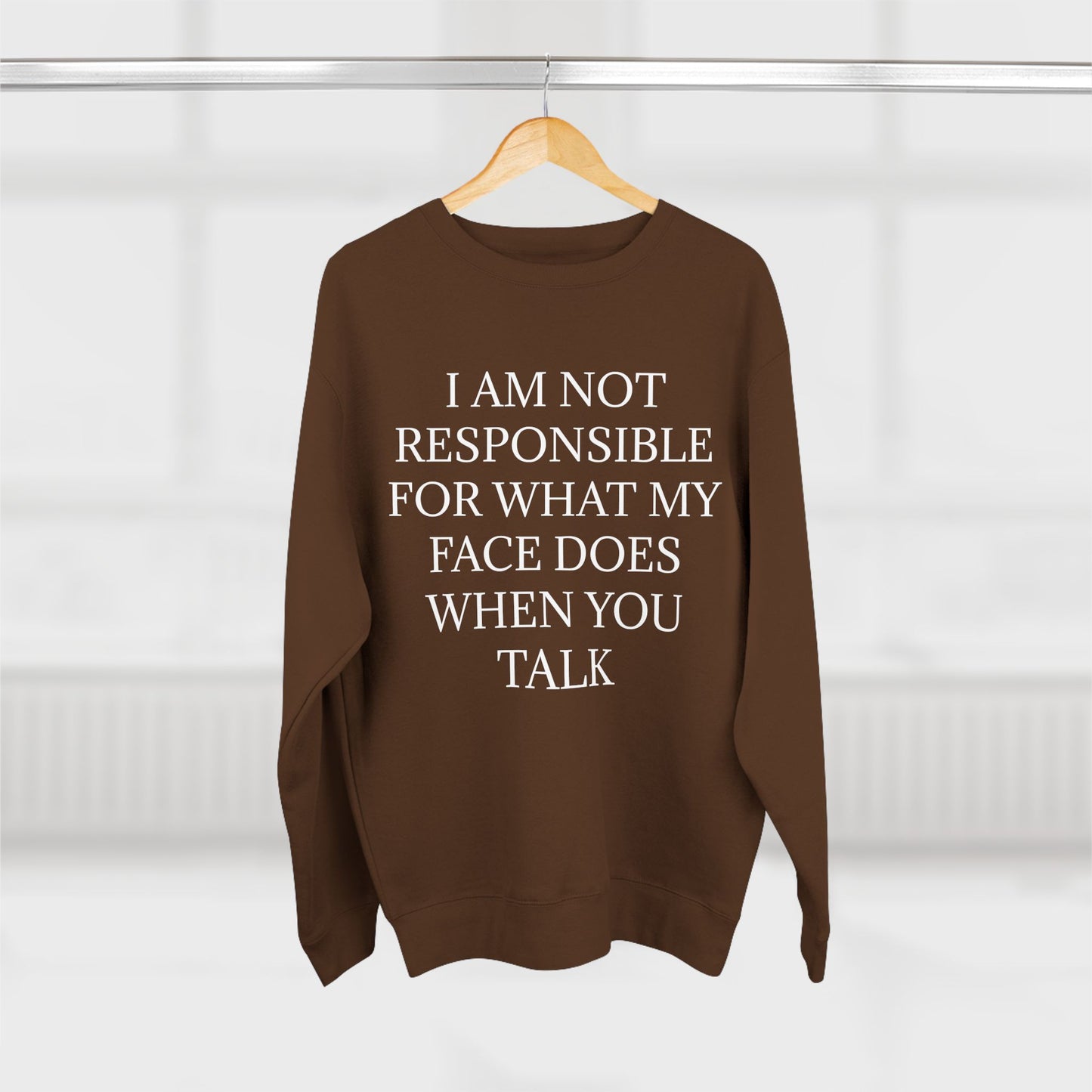 When You Talk Unisex Crewneck Sweatshirt