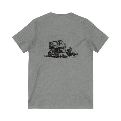 Slingin' Mud Side By Side Unisex Short Sleeve V-Neck Tee