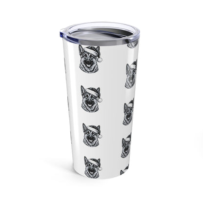 Santa Paws German Shepherd Tumbler