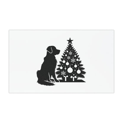 Golden Christmas Tree Indoor/Outdoor Magnet