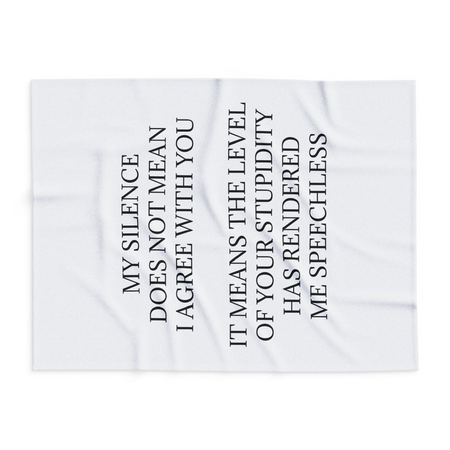 Speechless Arctic Fleece Blanket