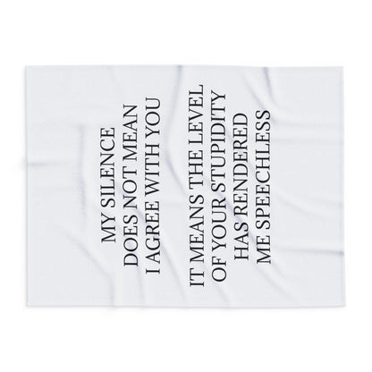 Speechless Arctic Fleece Blanket
