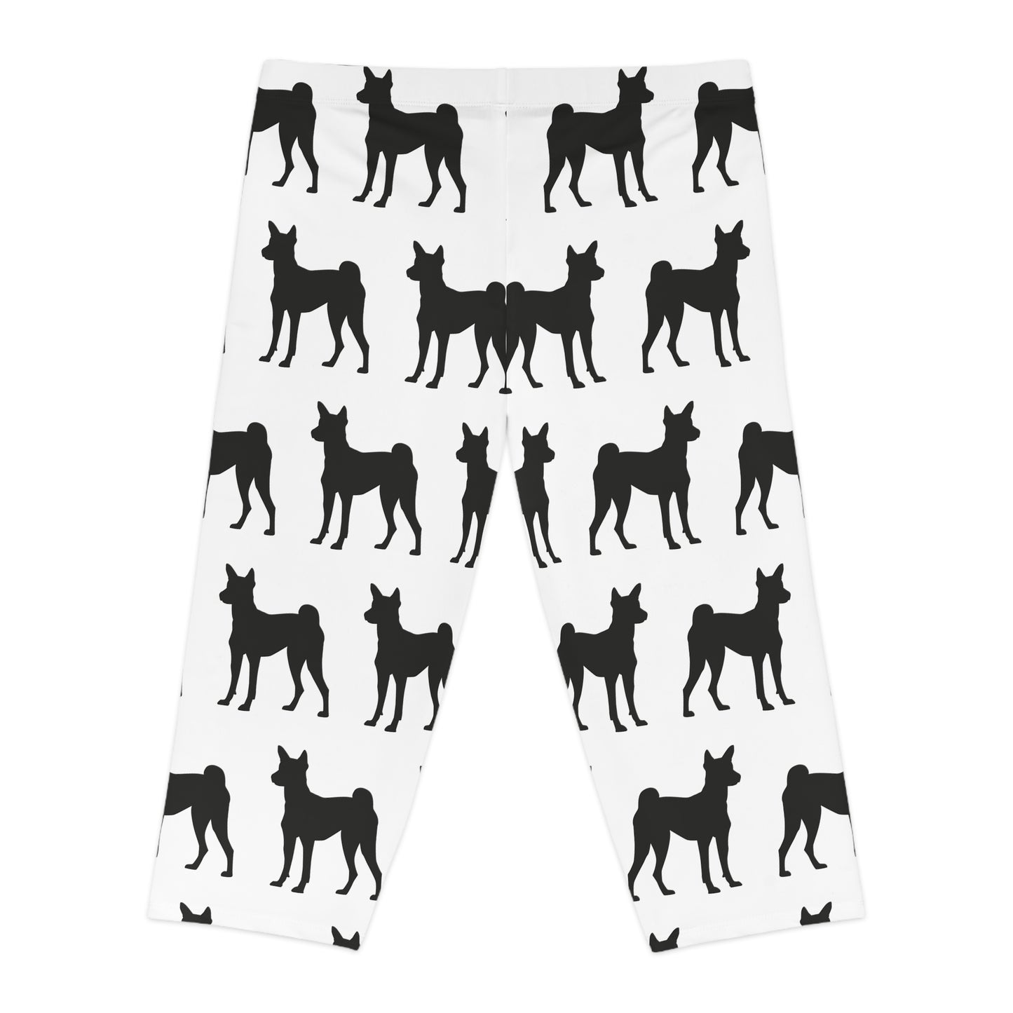 Basenji Silhouette Women's Capri Leggings