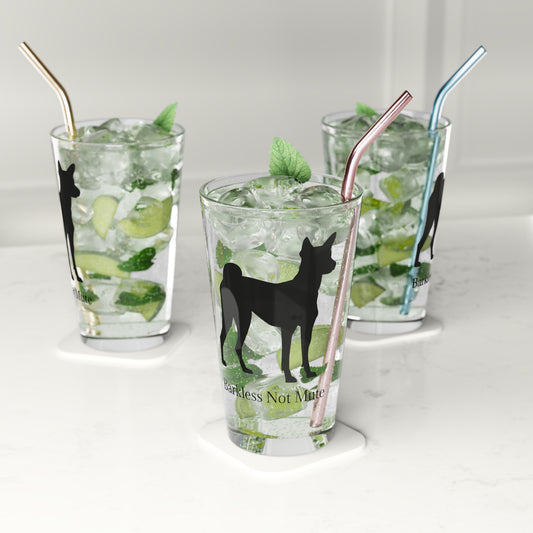 Barkless Not Mute Drinking Glass