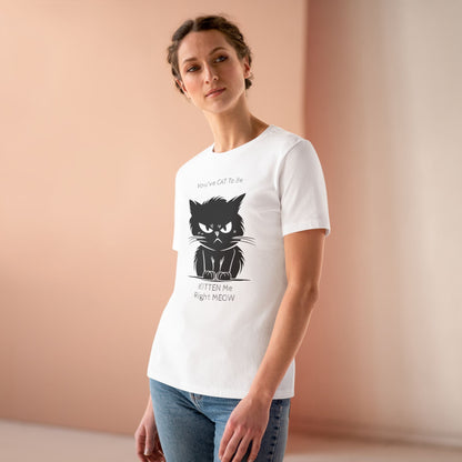 Kitten Me Women's Short Sleeve Crewneck Tee
