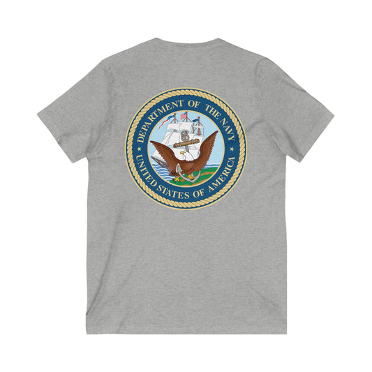 US Navy Unisex Short Sleeve V-Neck Tee